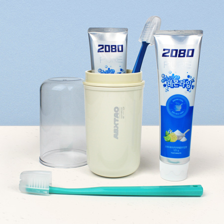 2080 퓨어 치약125g + 크리오 미세모칫솔 + 휴대용 양치컵 #2