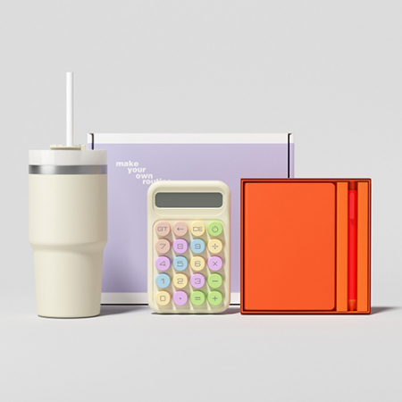 루티네 선물세트 밀크티텀블러+노트볼펜세트+계산기 #2