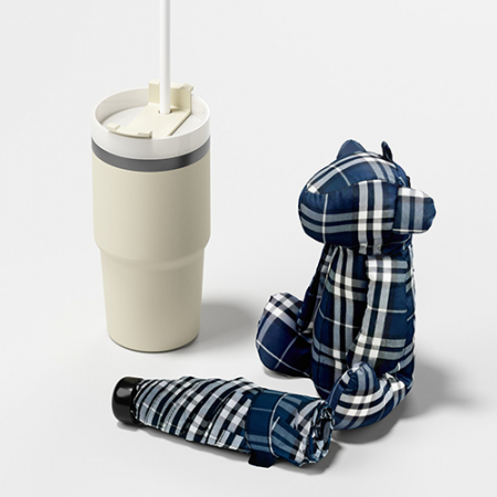 루티네 선물세트 밀크티텀블러+곰돌이키링우산 #4