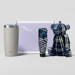 루티네 선물세트 아이언 베이직 텀블러+곰돌이키링우산