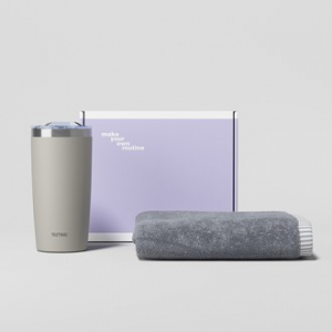 루티네 선물세트 아이언 베이직 텀블러+캐주얼 150g 카드사 타올 수건 1P