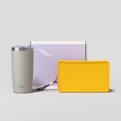 루티네 선물세트 아이언 베이직 텀블러+젤리파우치