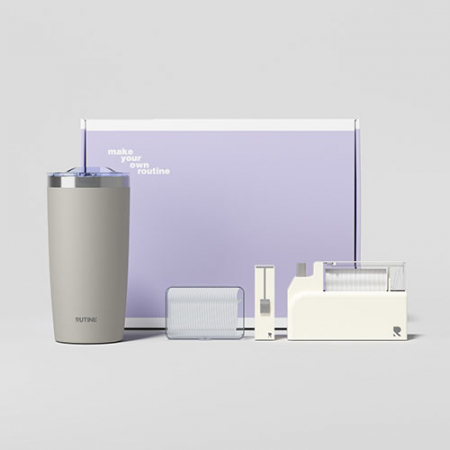 루티네 선물세트 아이언 베이직 텀블러+Dr.스마일톡 치실세트 #2