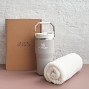 센트포유 스탠리 클래식 플립 스트로2.0텀블러591ml+송월타올세트 SS23