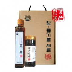 [한강농산] 참기름2종세트(볶음검정깨) 명절선물세트 답례품