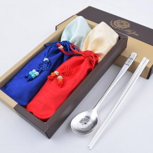 H.jin현진 전통 쌍학은수저