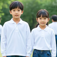 매직 아동 30수 T/C 카라 긴팔 티셔츠 주니어 어린이 폴로 긴팔티