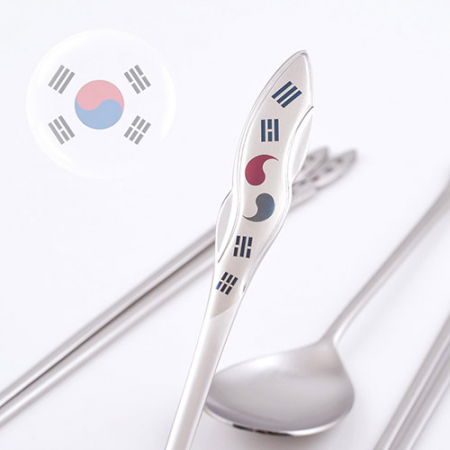 H.jin현진 태극 칼라샤틴 수저세트(A스타) #2