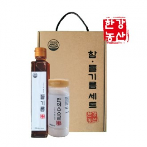 [한강농산]들기름2종세트(안데스소금) 명절선물세트 답례품