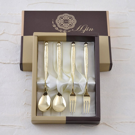 H.jin현진 단아매화 티타늄티스푼 4p세트 #2