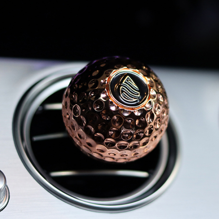 크롬 골프공 엠블럼 방향제 골드 #3