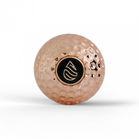 크롬 골프공 엠블럼 방향제 골드 #2