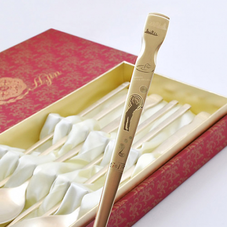 H.jin현진 뉴골프 노블티타늄 수저세트 #3