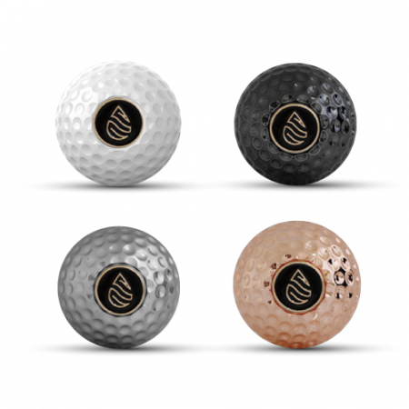 크롬 골프공 엠블럼 방향제 화이트 #4