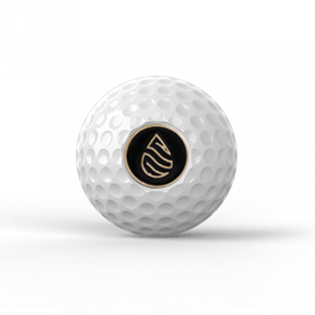 크롬 골프공 엠블럼 방향제 화이트 #2