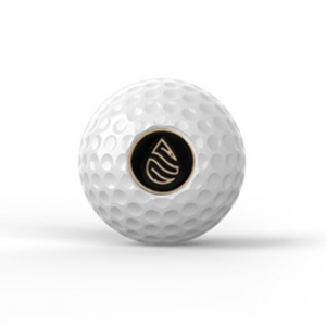 크롬 골프공 엠블럼 방향제 화이트