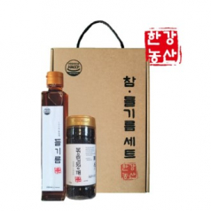 [한강농산] 들기름2종세트(볶음검정깨) 명절선물세트 답례품