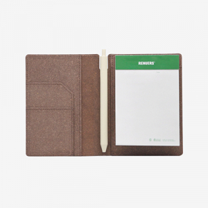 리사이클 레더 메모패드S 메모지 볼펜 세트