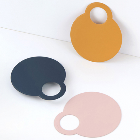 원형부채 고급가죽 국내생산 #2