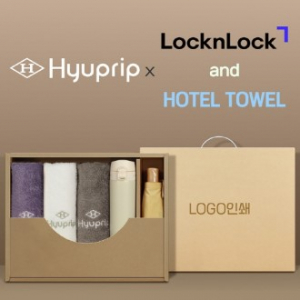 협립3단마시멜로수동우산 +협립호텔코마170타월3P+락앤락슬림핏원터치텀블러