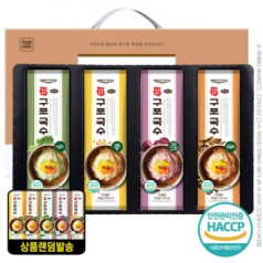 명절 선물세트 탑셰프 명품원조구포국수4종 랜덤발송(트레이) / 손잡이케이스 / 박스단위 배송비 무료