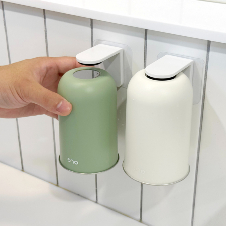 올지 스텐 304 자석 양치컵 세트 거꾸로 무타공 양치 컵 거치대 홀더 욕실 화장실 SUS 304 #4