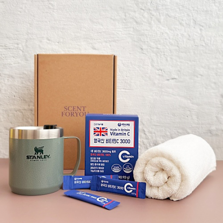 센트포유 스탠리 클래식진공 캠프머그354ml+영국산 비타민C 3000+송월타올세트 SS43 #4