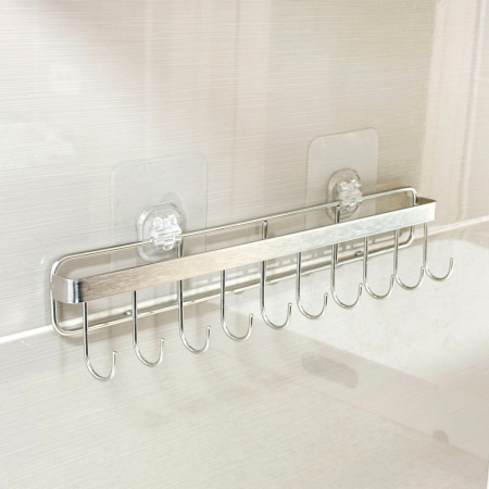 올지 무타공 스텐 조리도구걸이 10구 35cm 스텐304 국자 조리기구 주방 #4