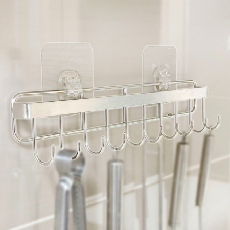 올지 무타공 스텐 조리도구걸이 10구 35cm 스텐304 국자 조리기구 주방 #3