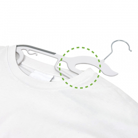 올지 라운드 논슬립옷걸이 10p 어깨뿔방지 옷걸이 공간활용 플라스틱 회전고리 실리콘 상의 니트 정장 패딩 코트 #6