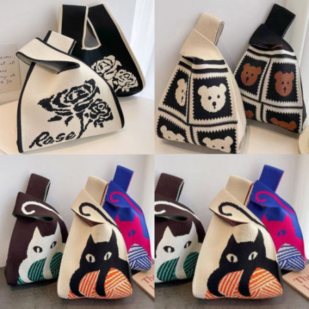 니트백 손가방 데일리백 미니백 뜨게가방 텀블러가방 #2