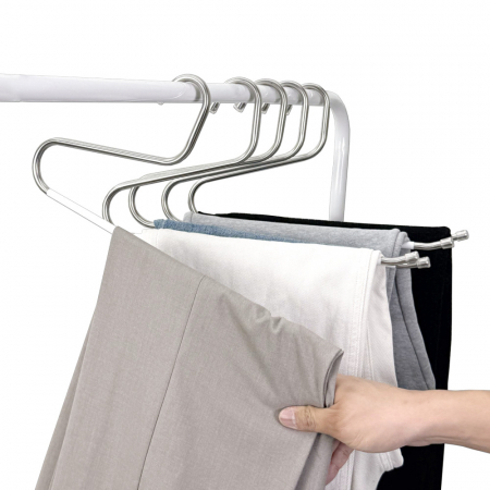 올지 8mm 논슬립 바지걸이 10p 스텐 자국없는 청바지 튼튼한 #6