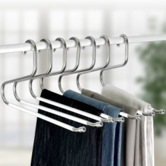 올지 8mm 논슬립 바지걸이 10p 스텐 자국없는 청바지 튼튼한