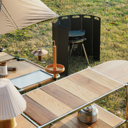 올지 캠핑 버너 바람막이 화로대 구이바다 그리들 가림막 접이식 캠핑용 60cm #8