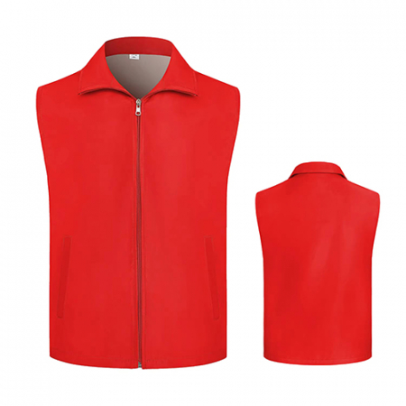 1527 자원봉사 활동 및 선거 운동용 폴리에스터 지퍼 조끼 #2