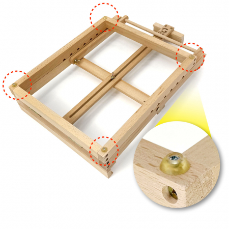 올지 스퀘어 테이블이젤 원목 탁상용 이젤 접이식 책상 좌식 학교 학원 소형 미니 유화 드로잉 스케치 데스크 화판 나무 #9