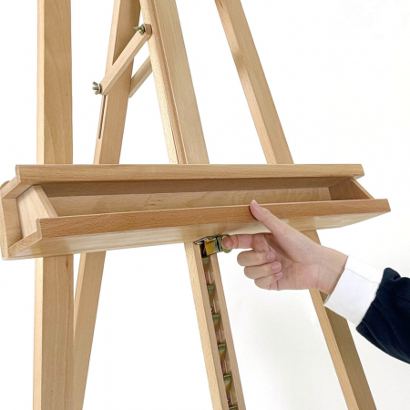 올지 프라임 높이각도이젤 원목 대형 전문가 고급 이젤 나무 튼튼한 전시회 액자 학원 학교 #4