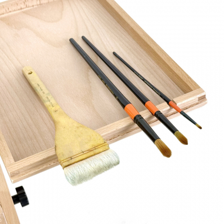 올지 프라임 서랍형이젤 원목 전문가 수납 이젤 높이 각도 조절 고급 학원 학교 나무 미술 대형 #4