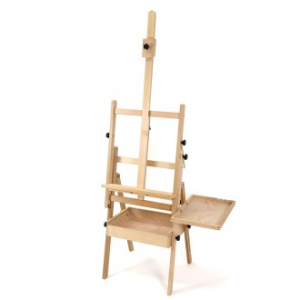 올지 프라임 서랍형이젤 원목 전문가 수납 이젤 높이 각도 조절 고급 학원 학교 나무 미술 대형