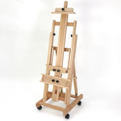 올지 프라임 100호이젤 원목 대형 수평 전문가용 고급 이젤 높이각도조절 입시 유화 수채화 미술