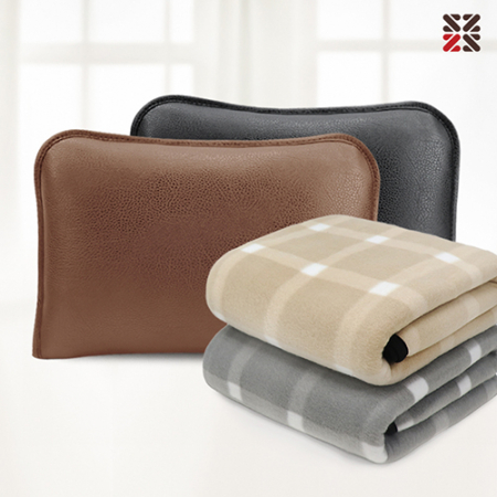 그리드체크클래식쿠션담요 #2