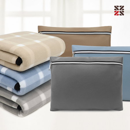 그리드체크클러치쿠션담요 #2