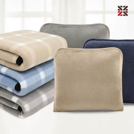 그리드체크특대쿠션담요 #2