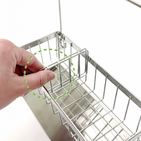 올지 올인원 수세미거치대 주방세제거치대 행주 걸이 304스텐 싱크대 렉 정리대 #6