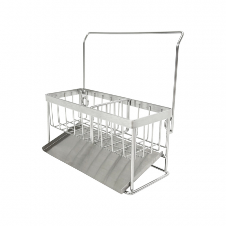 올지 올인원 수세미거치대 주방세제거치대 행주 걸이 304스텐 싱크대 렉 정리대 #7