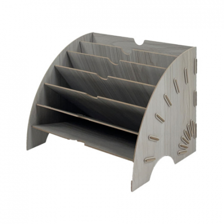 올지 부채형 파일꽂이 서류 정리함 보관함 화일박스 종이 6단 #7