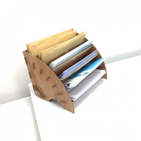 올지 부채형 파일꽂이 서류 정리함 보관함 화일박스 종이 6단 #9