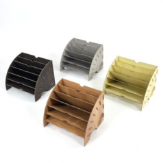 올지 부채형 파일꽂이 서류 정리함 보관함 화일박스 종이 6단