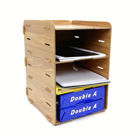 올지 우드 서류보관함 A4 6단 서류 함 문서 화일 지류 정리 트레이 거치대 나무 #7