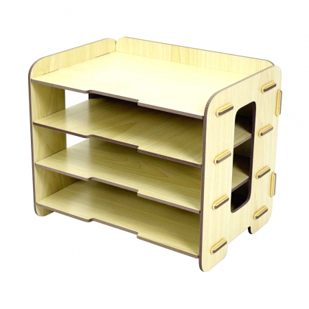 올지 가로 서류보관함 A4 서류함 문서정리함 종이 오픈형 우드 #5